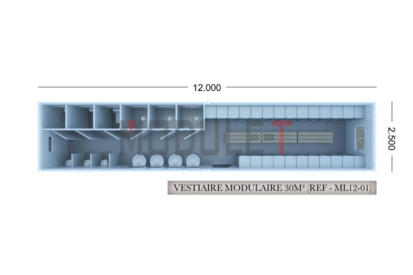 construction modulaire vestiaire