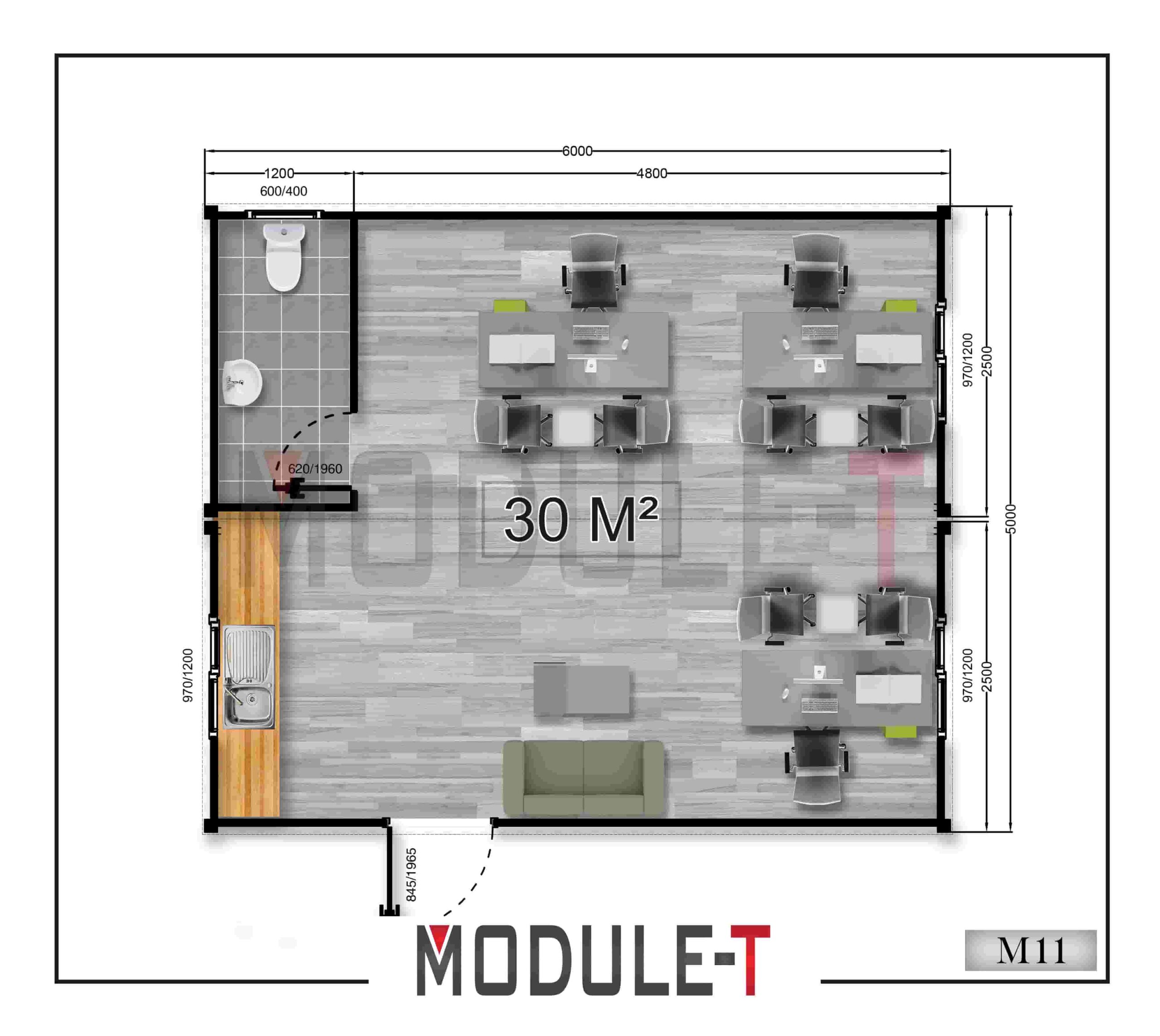 Modular Office building 30,00M2