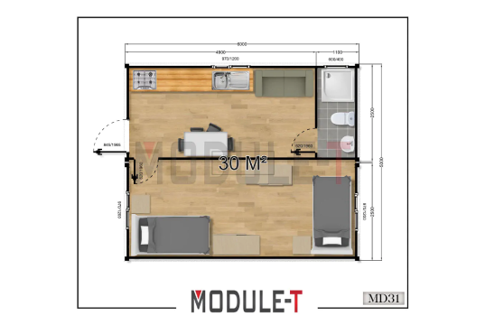 Module-T | Container Home Jamaica