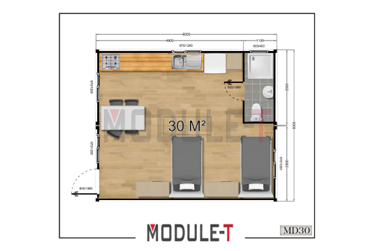 Module-T | Container Home Jamaica