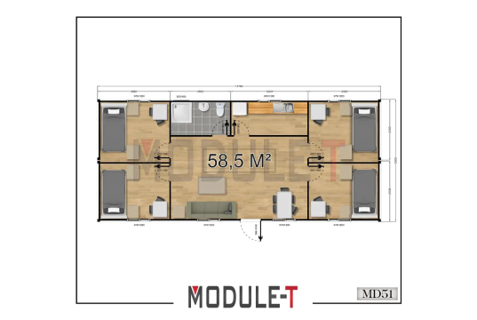 Module-T | Container Home Jamaica