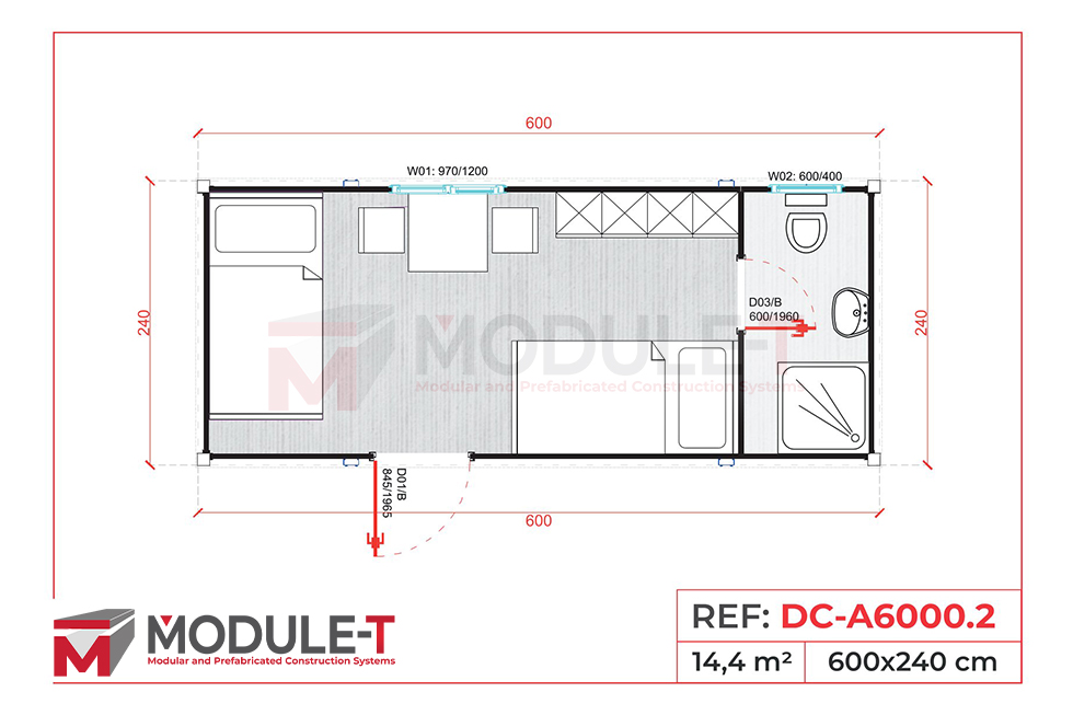 Module-T | Container habitable en vente en Guadeloupe