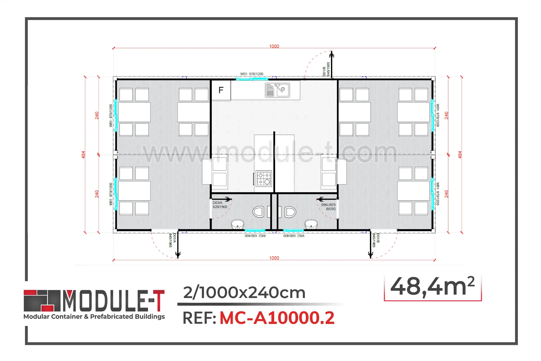 24 Person Canteen Container