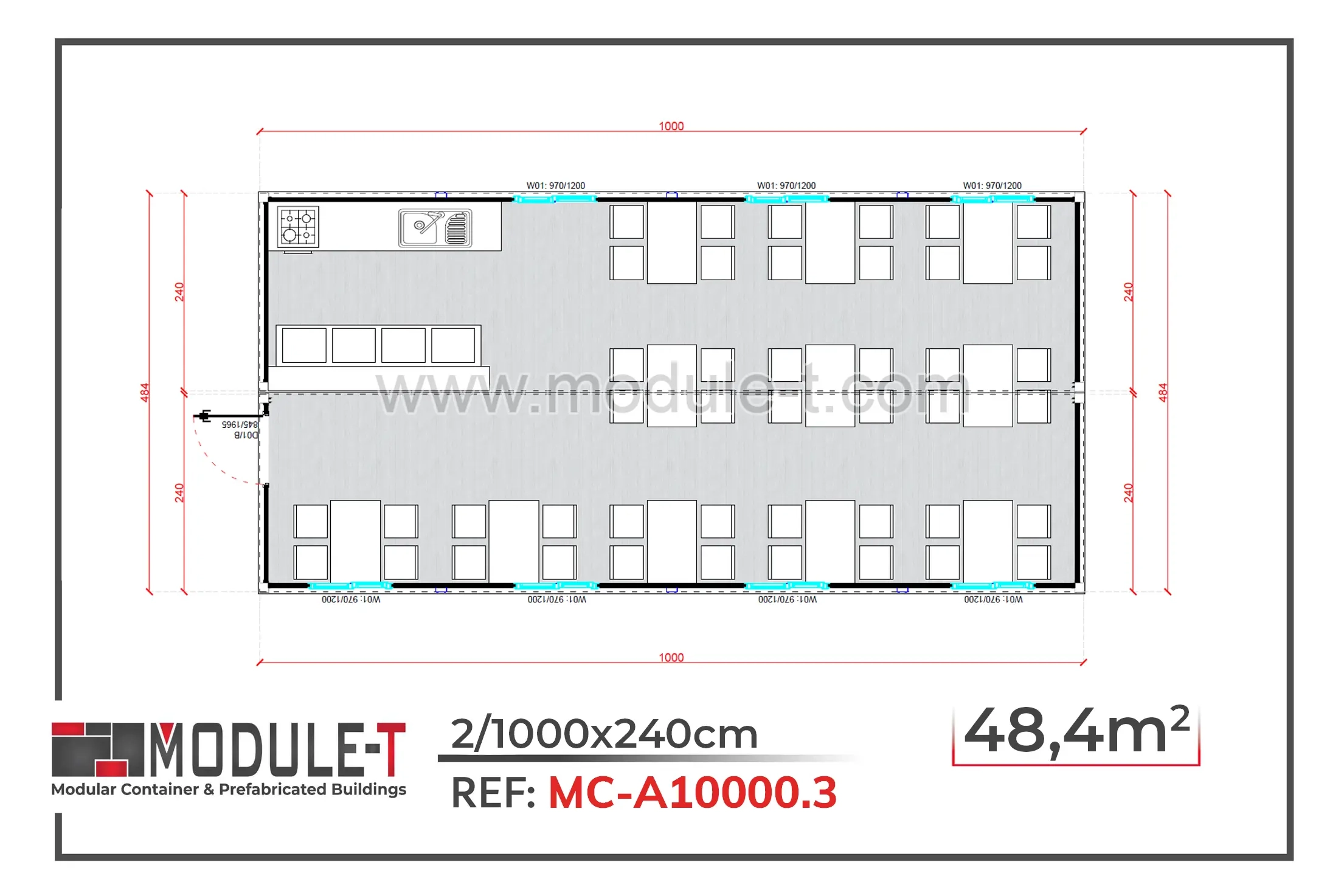 44 Person Canteen Container