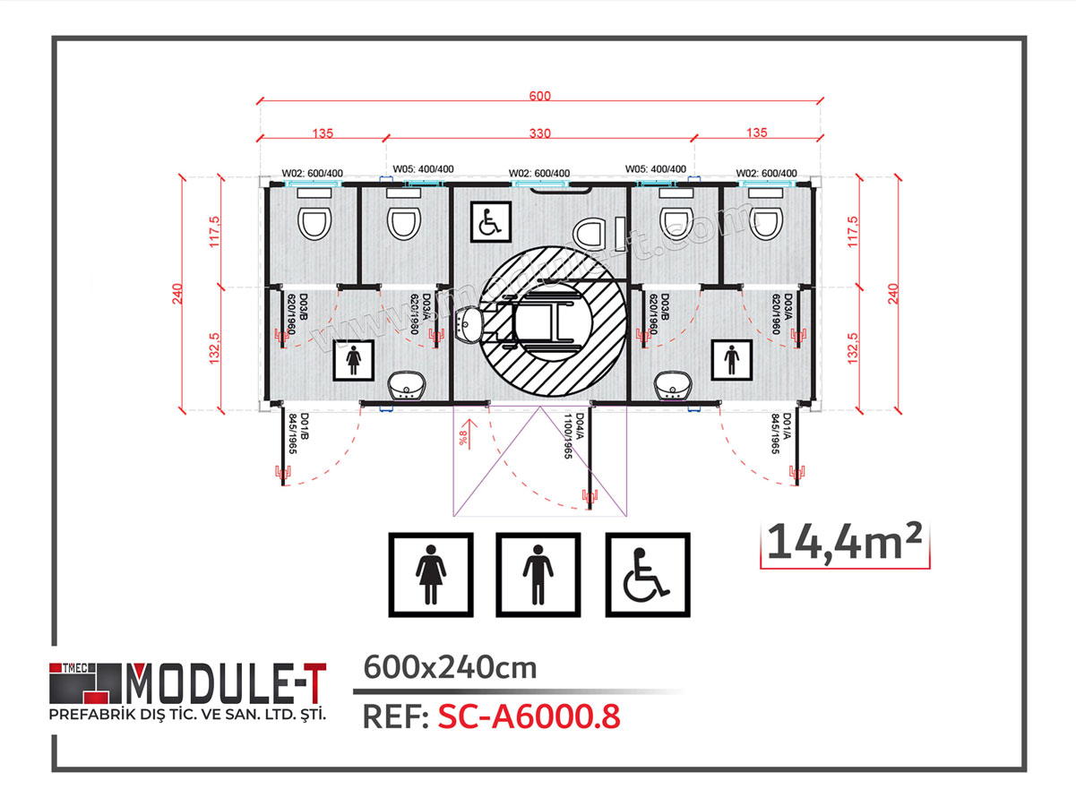 SC-A6000.8 (Disabled toilet 600x240cm)