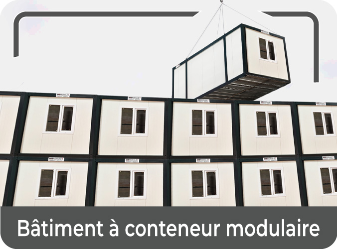 Bâtiment à conteneur modulaire