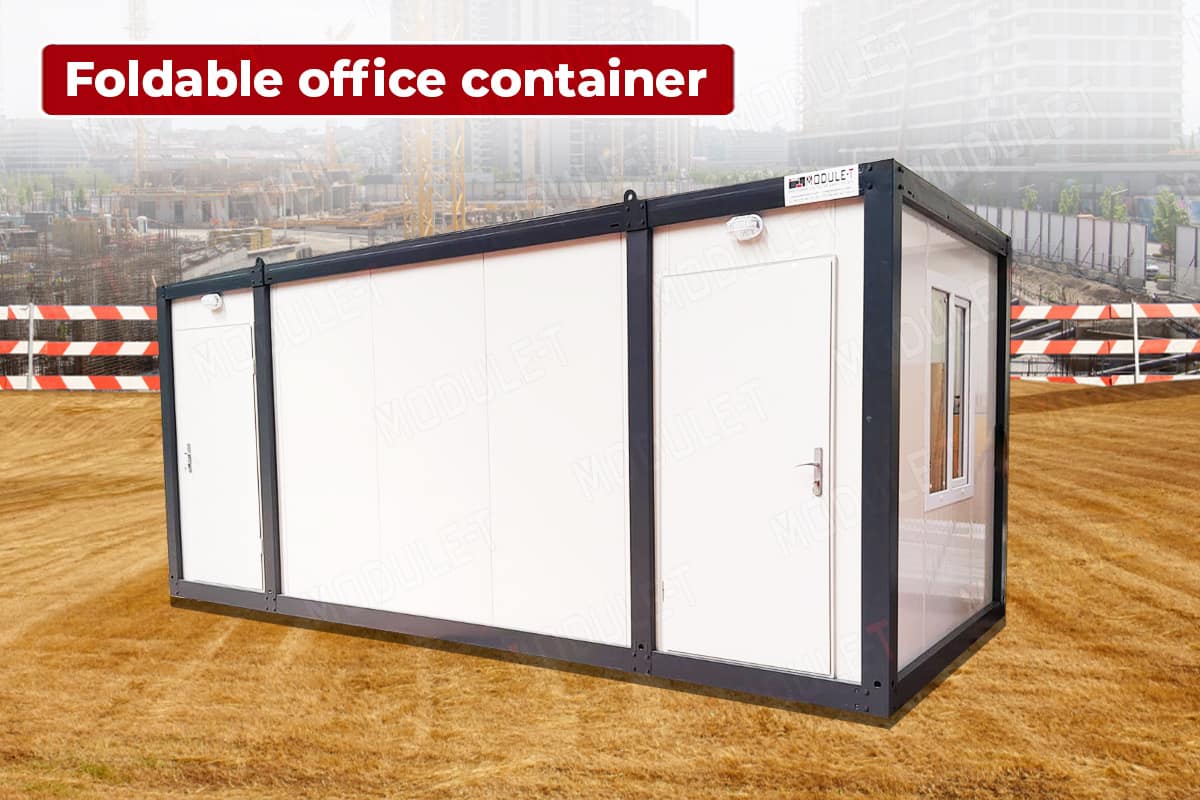 Foldable office container