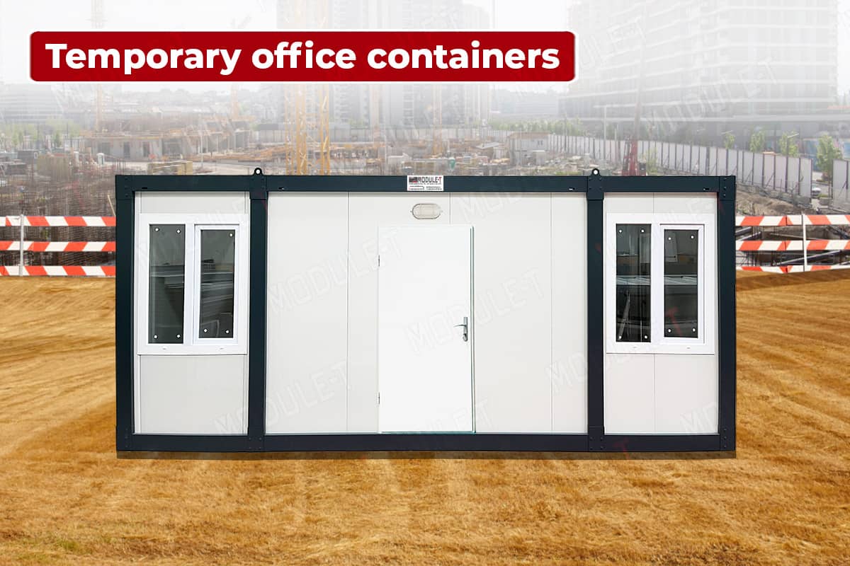 Temporary office containers