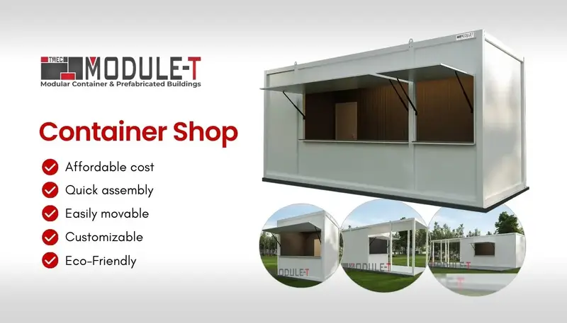 Customized Prefabricated Food Containers Restaurant Design