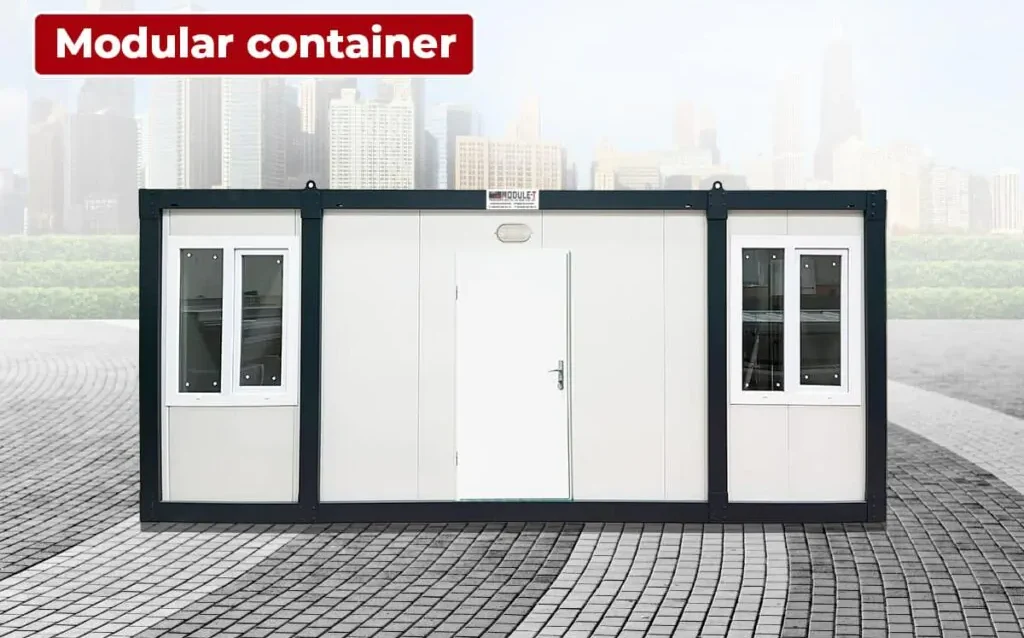 install a modular container