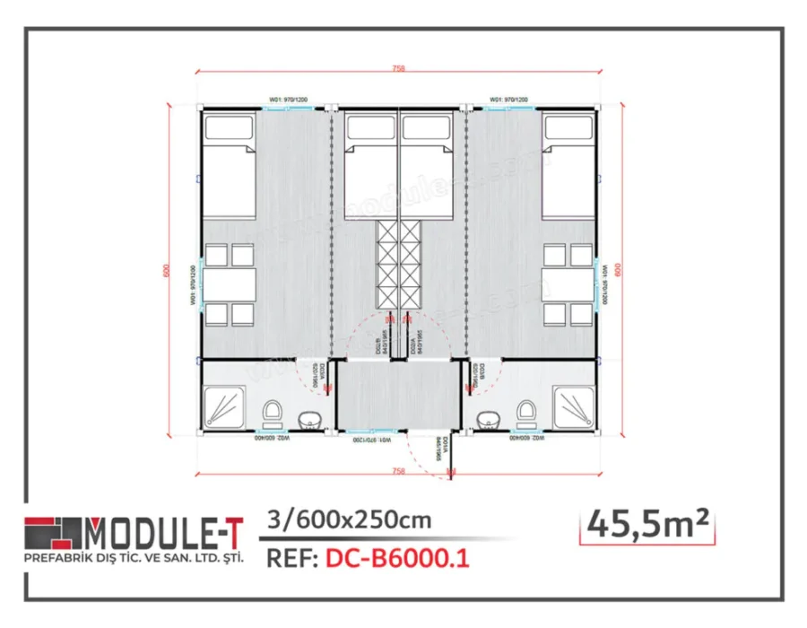 Conteneur Dortoir DC-B6000.1