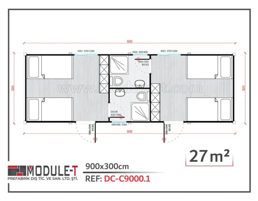 Conteneur Dortoir DC-C9000.1