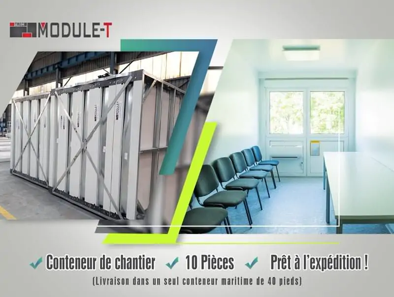 Module-T | Livraison de bâtiments modulaires bureaux en Côte d’Ivoire