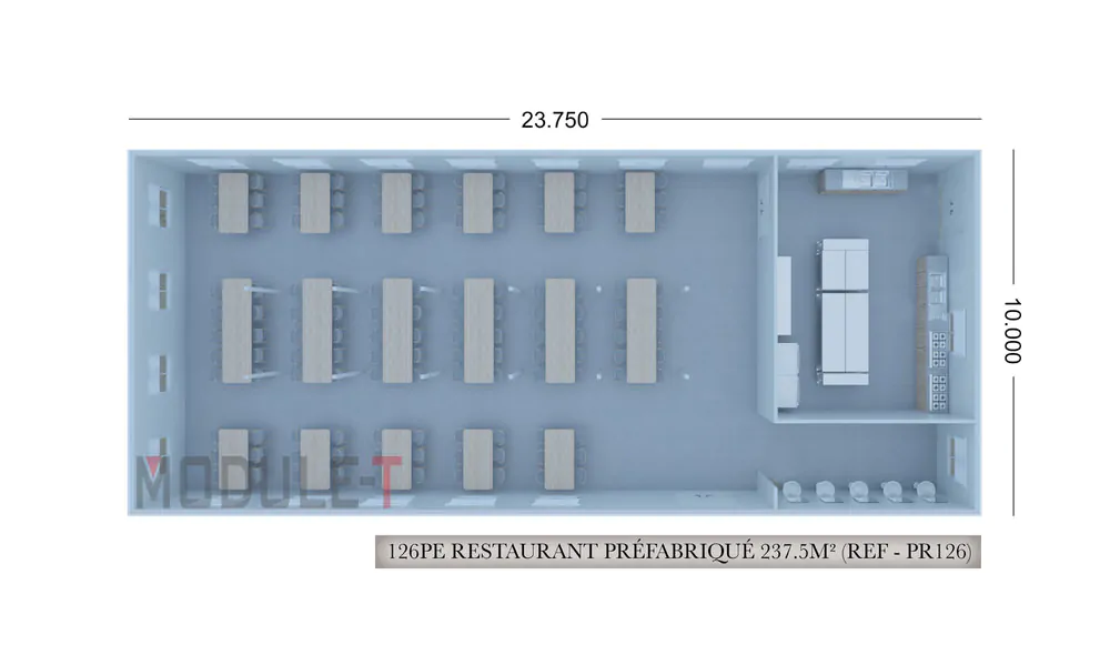 Module-T | Comedor Prefabricado