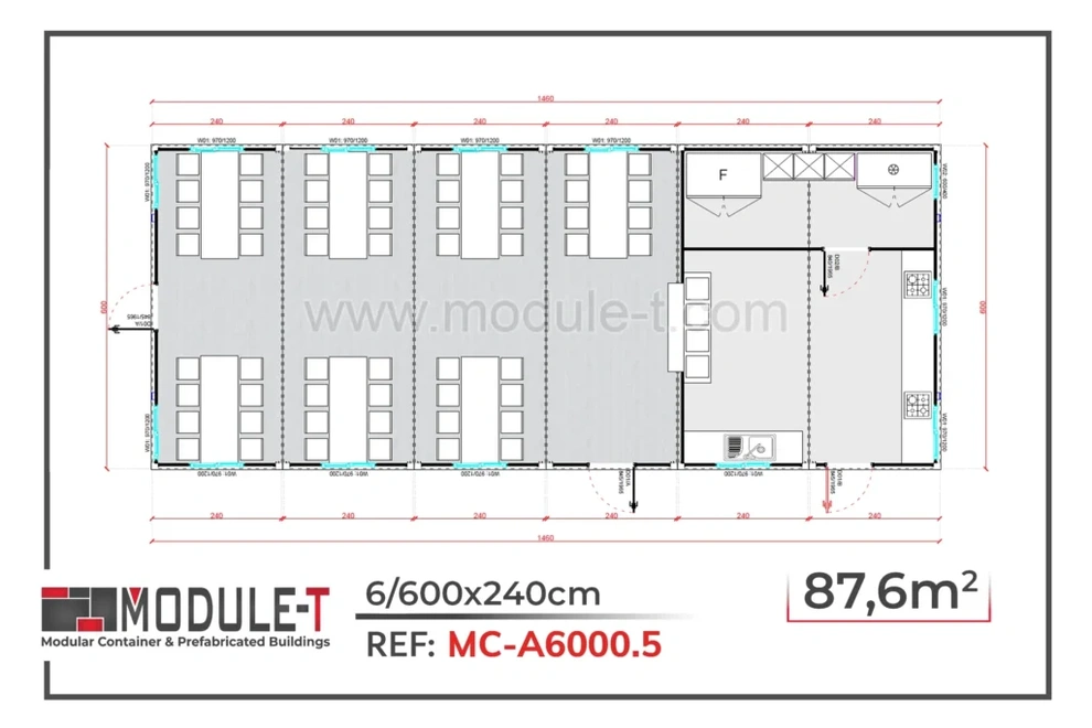 Module-T | Cantine de chantier