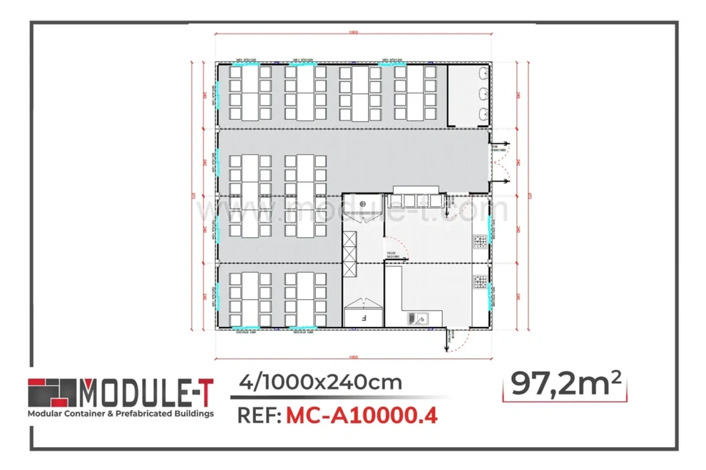 Module-T | Cantine de chantier