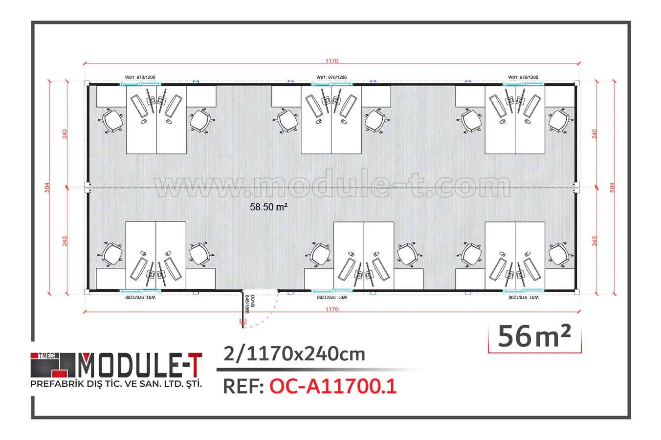 Module-T | Affordable Office Cabin