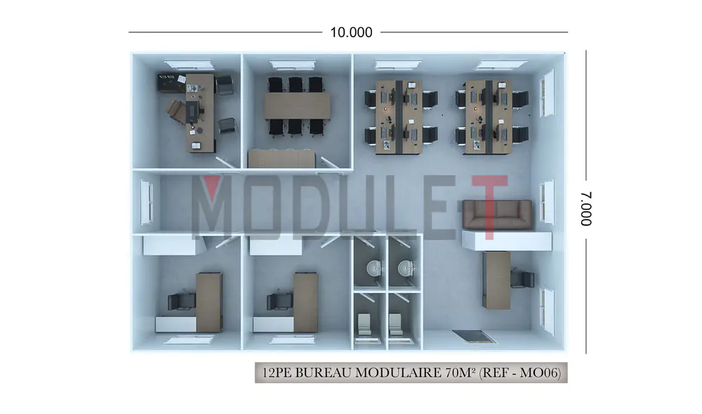 Module-T | Bureaux Modulaires