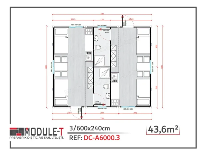 Module-T | Contenedor Dormitorio