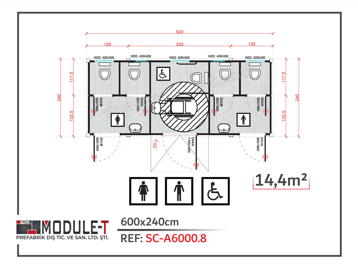 Module-T | Conteneur Sanitaire