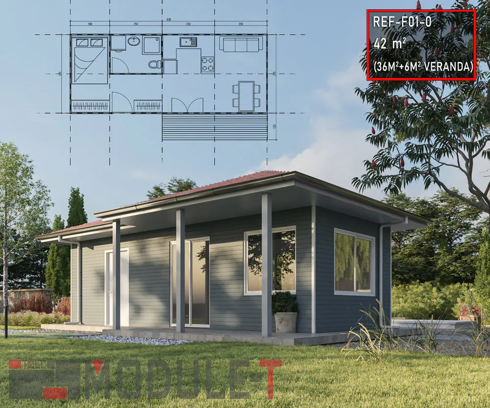 Module-T | One-Bedroom Prefabricated Houses