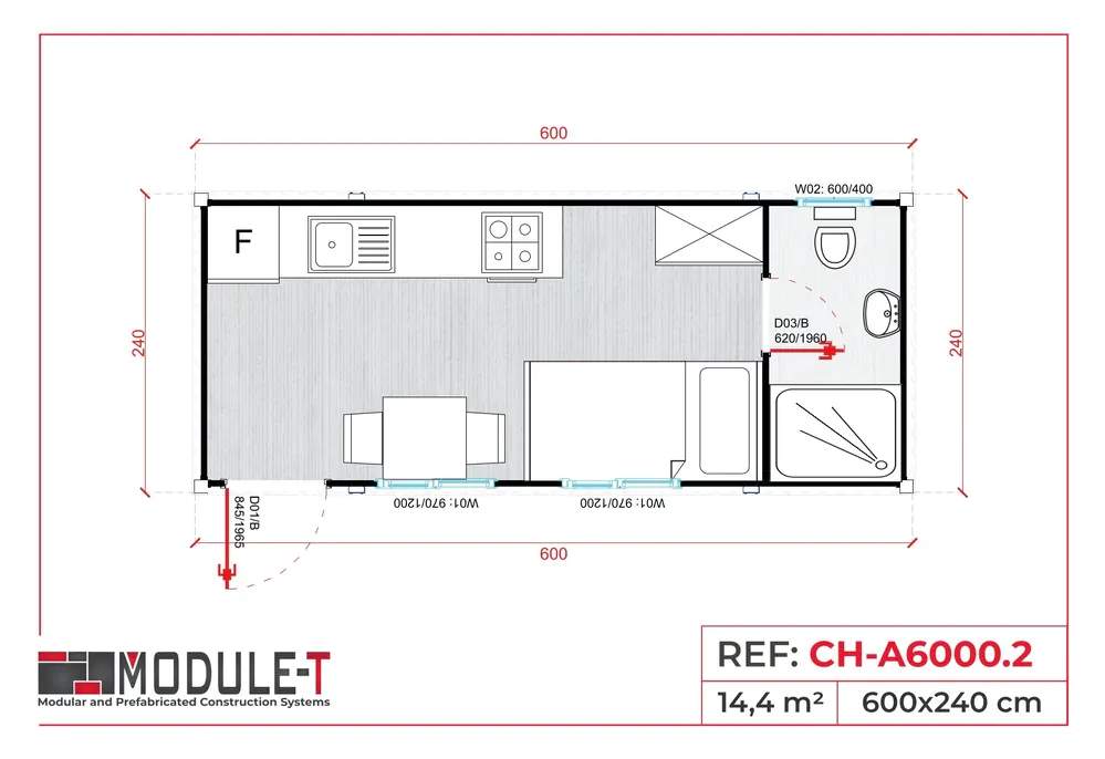 Module-T | Logement de chantier