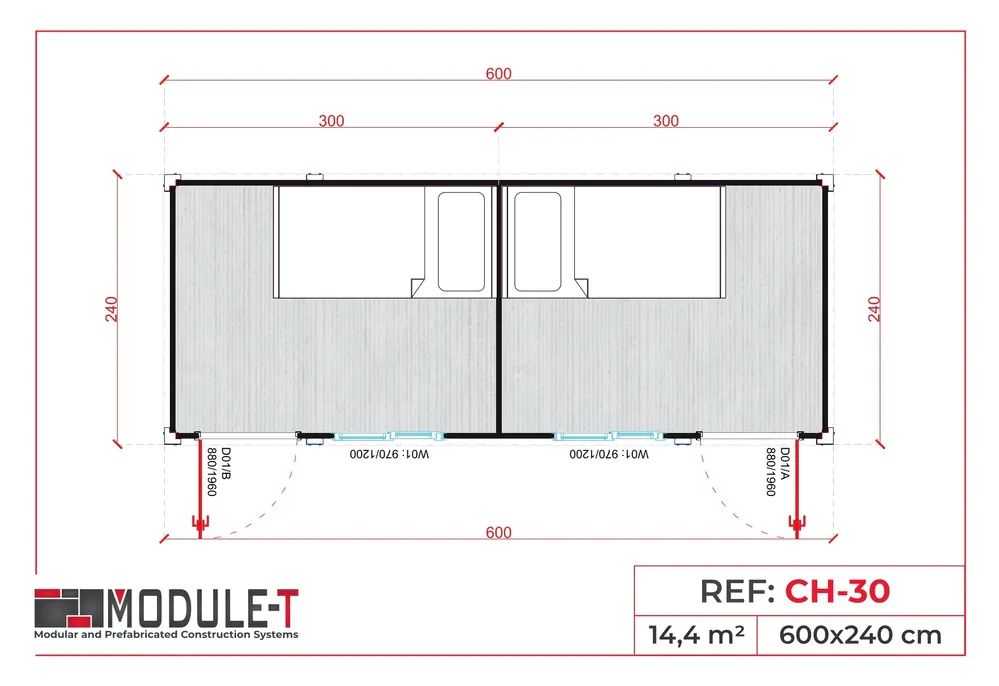 Module-T | Logement de chantier