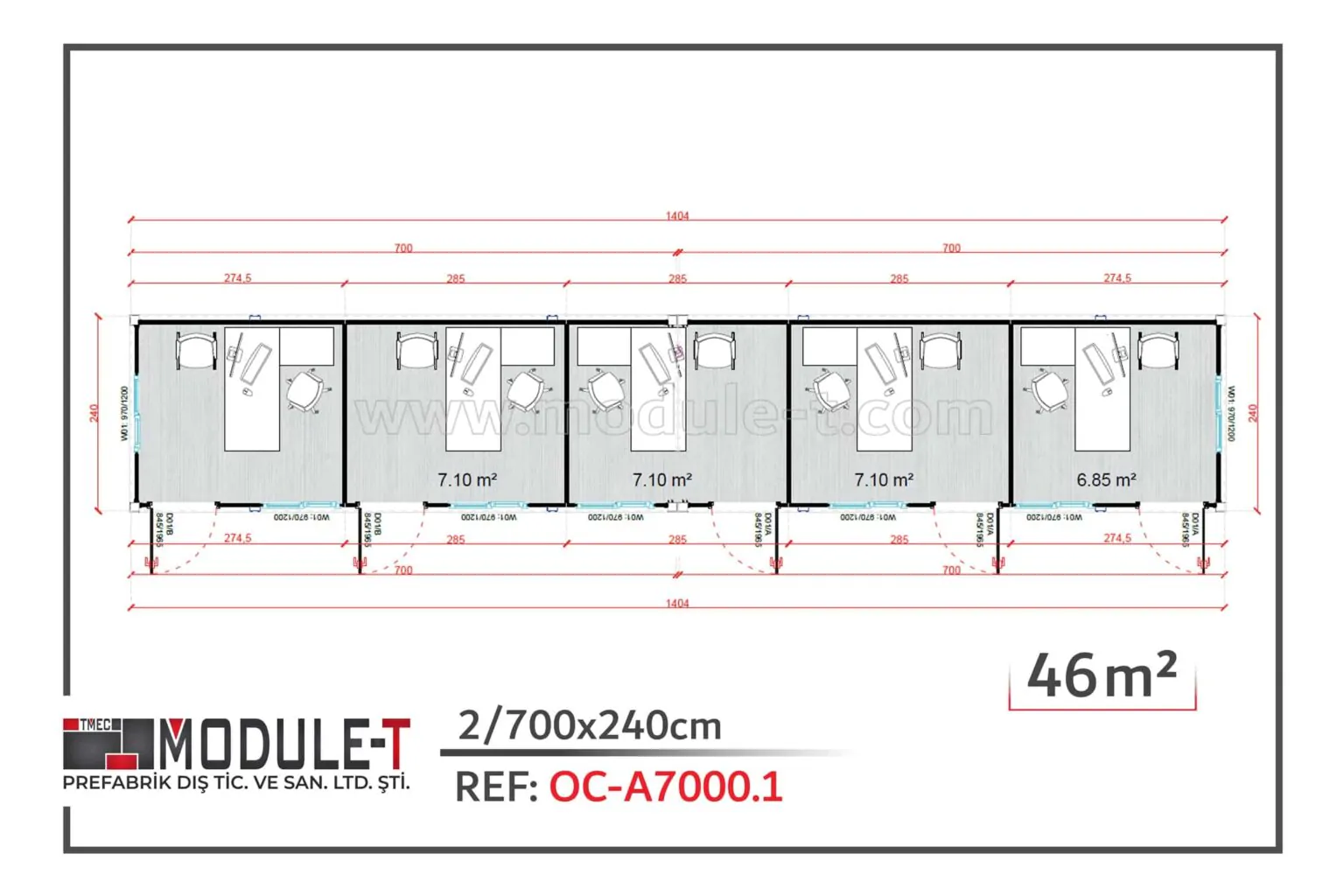 Module-T | Portable office cabin