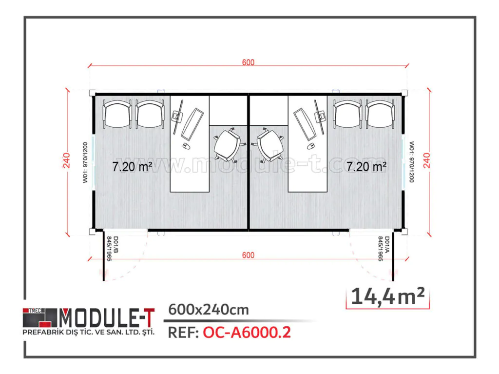 Module-T | Bureau En Container
