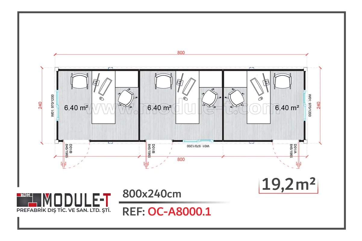 Module-T | Portable office cabin