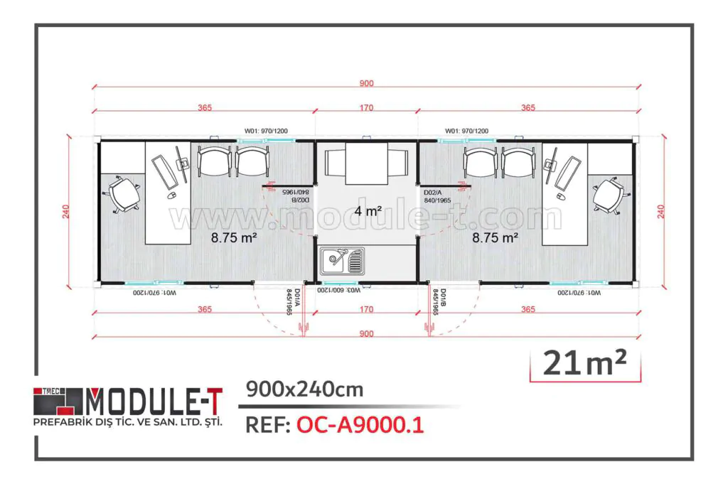 Module-T | Portable office cabin