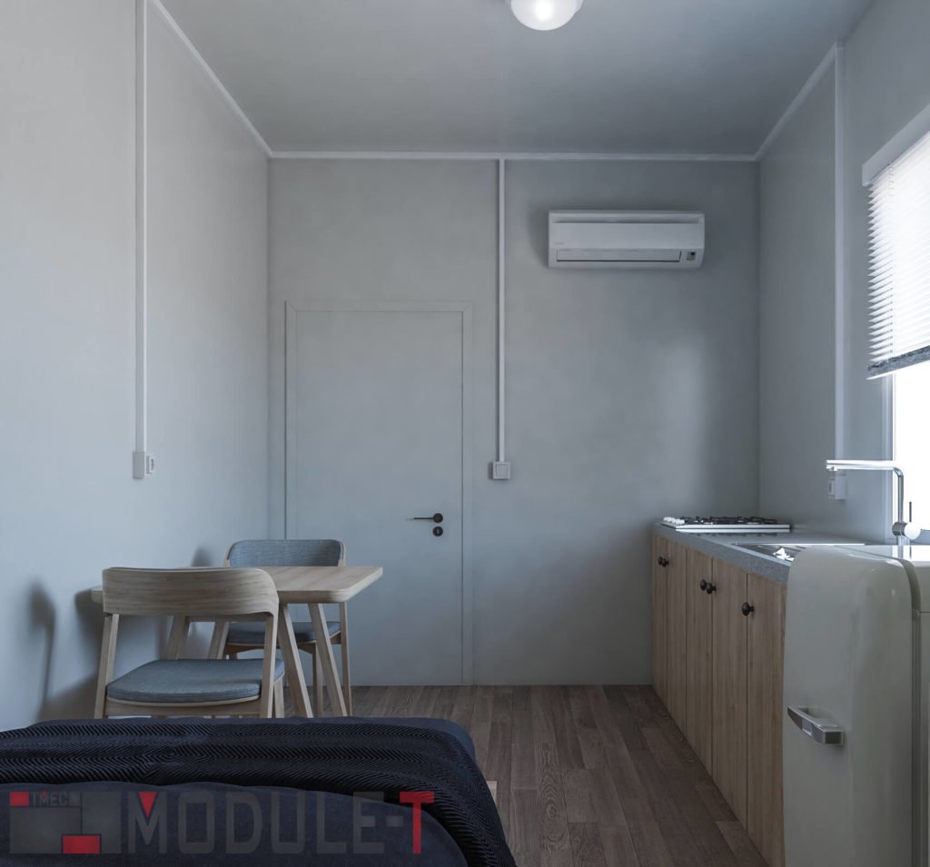 Module-T | Conteneur Dortoir 3D