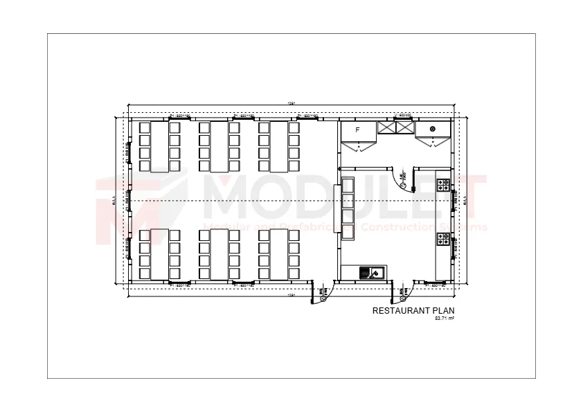 Module-T | Bâtiment Restaurant Préfabriqué