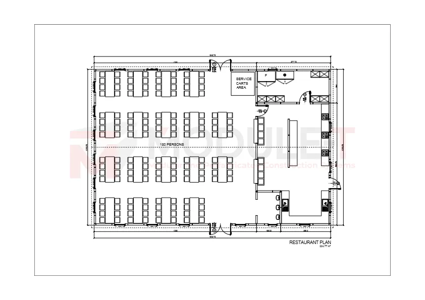 Module-T | Bâtiment Restaurant Préfabriqué