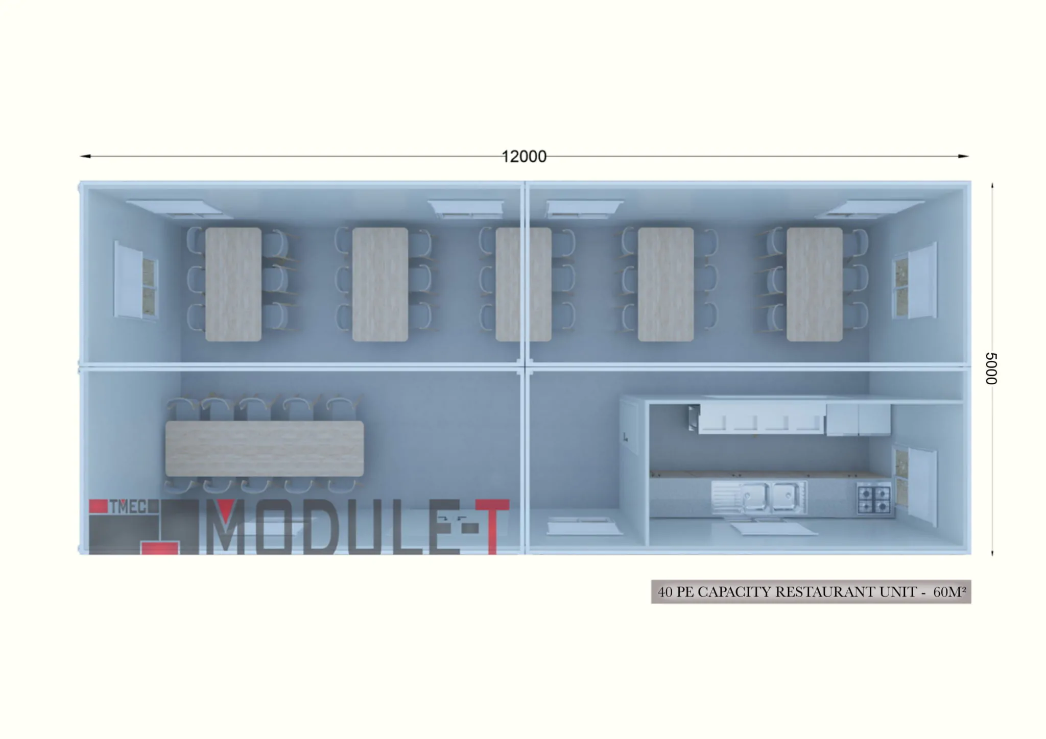 Module-T | Comedor Prefabricado