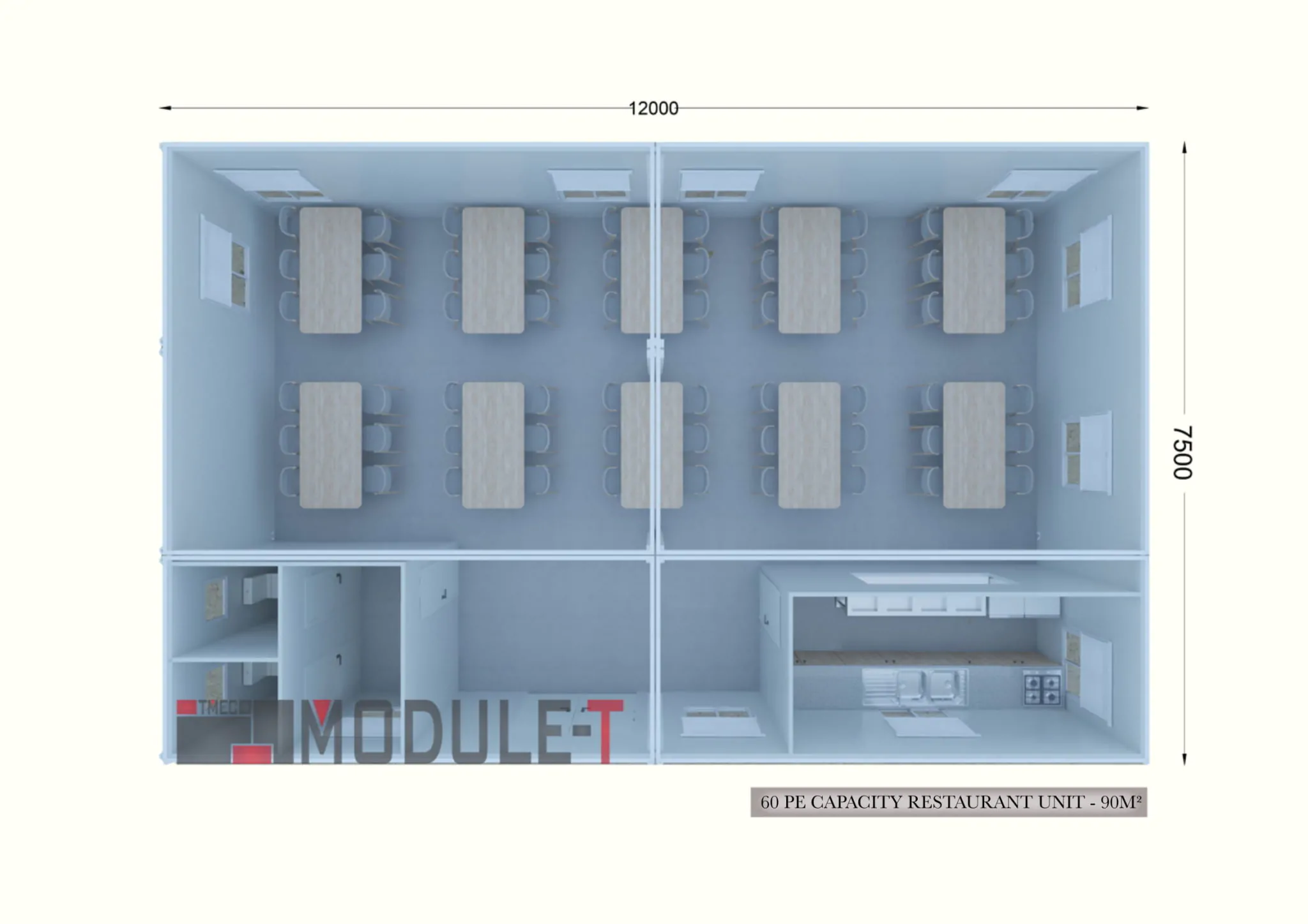 Module-T | Comedor Prefabricado
