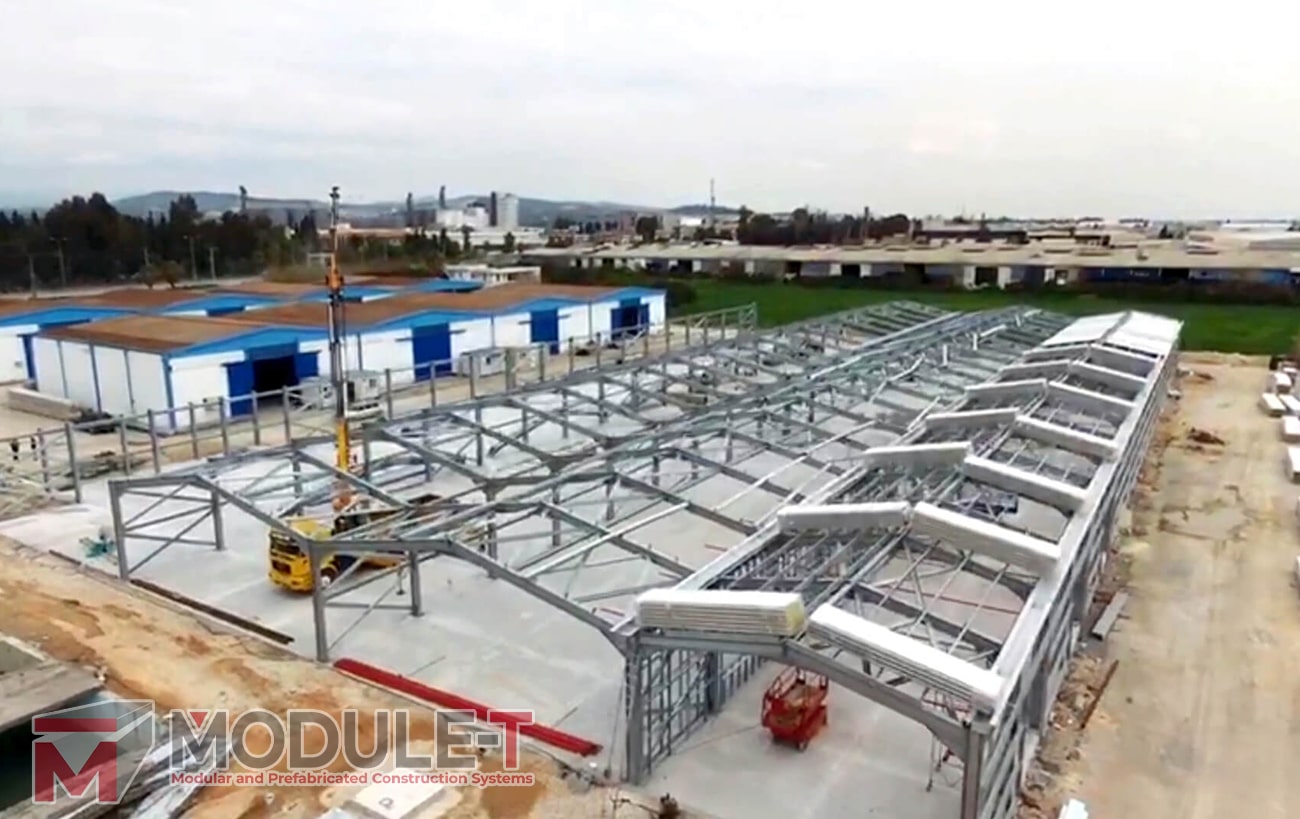 Module-T | Estructuras Metallicas: Hangar y Estructura Industrial