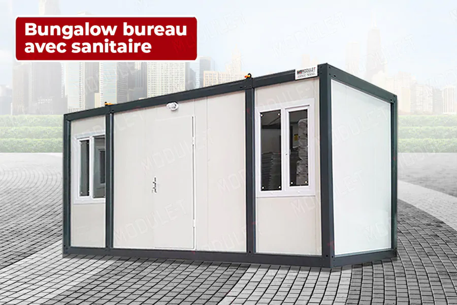 Module-T | Bungalow bureau avec sanitaire