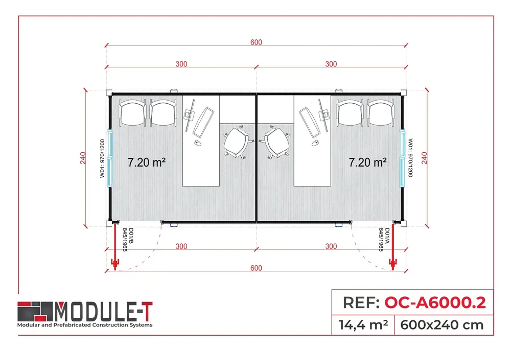 Module-T | Cabines Préfabriquées