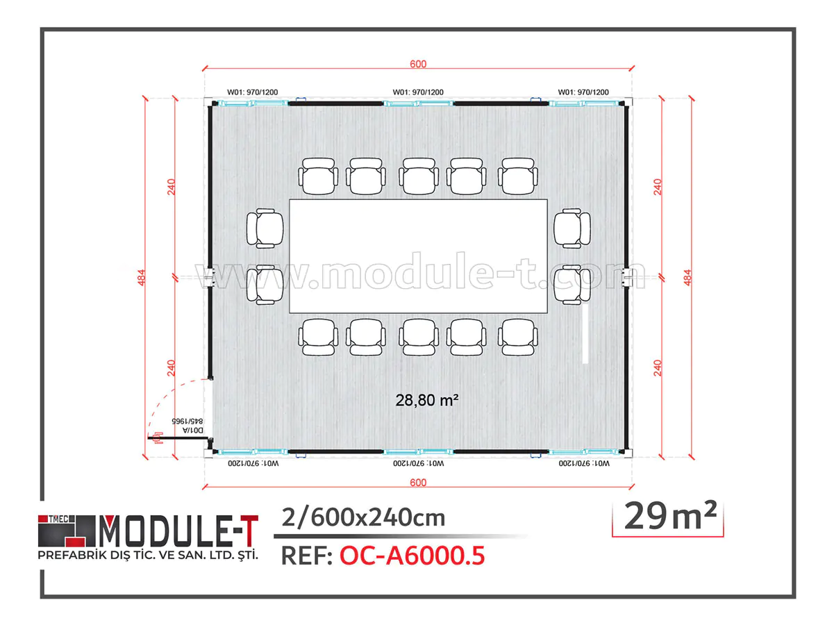 Module-T | Conteneur Salle de Réunion