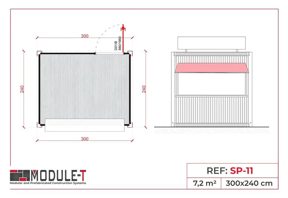 Module-T | Conteneur Magasin