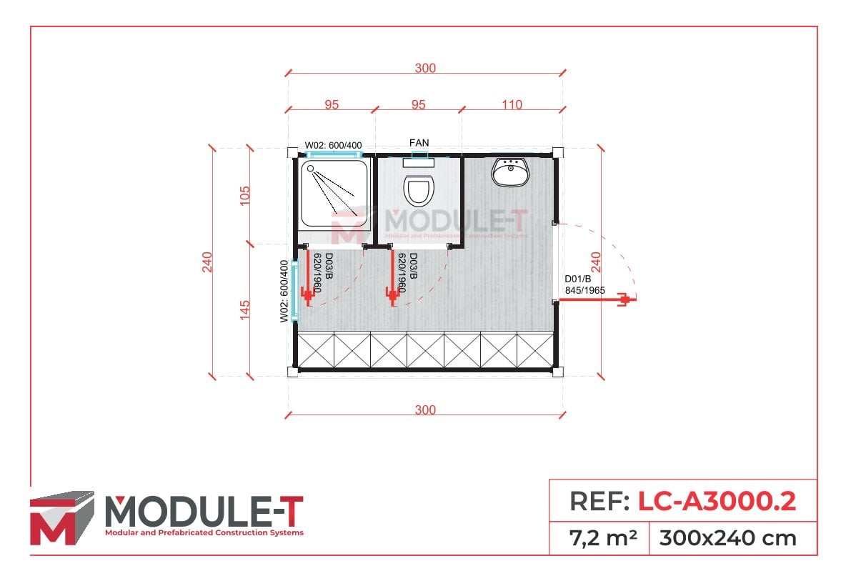 Module-T | Conteneur Vestiaire