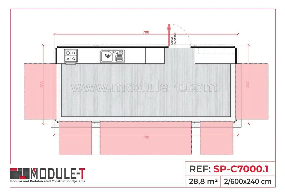 Module-T | Conteneur Magasin