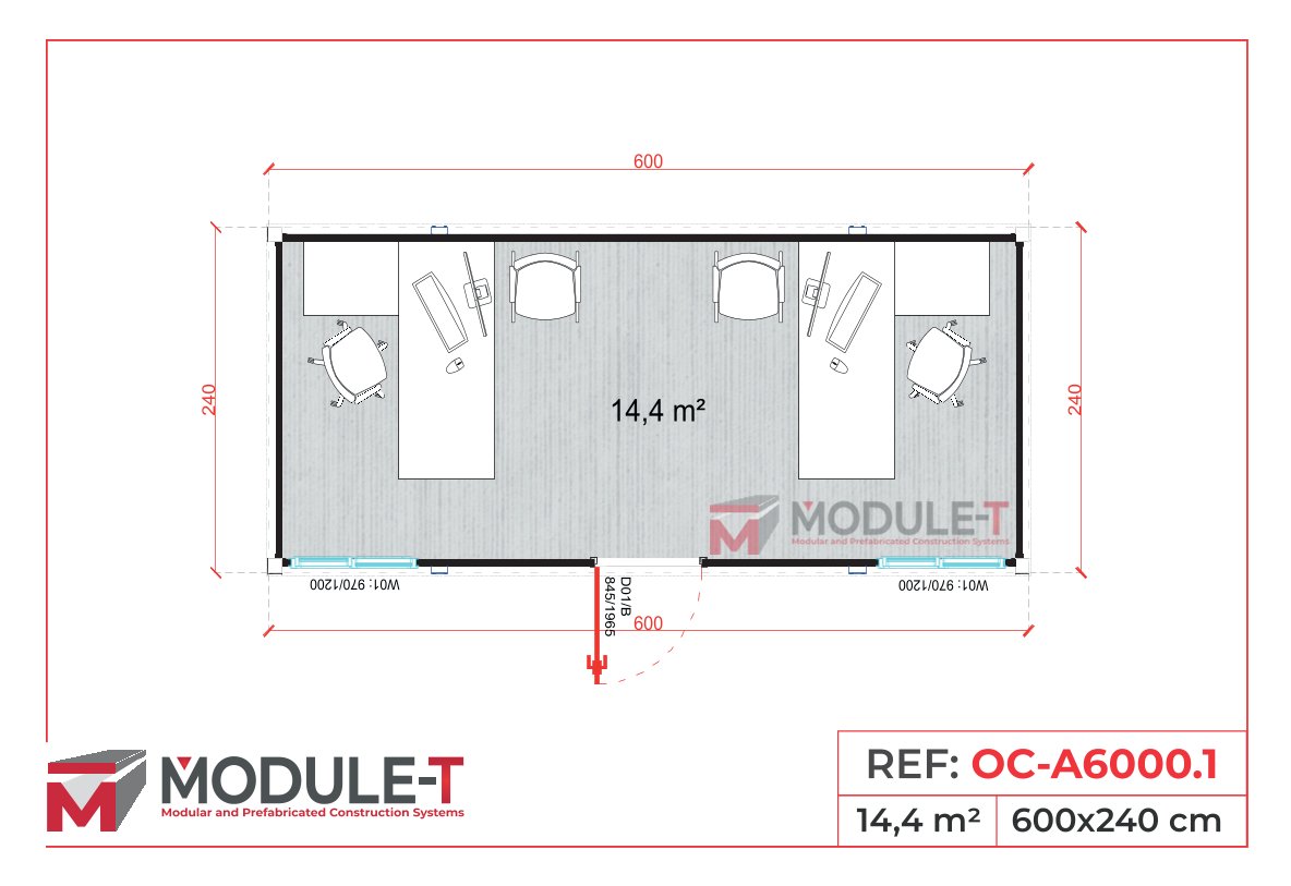 Module-T | Contenedor Oficina