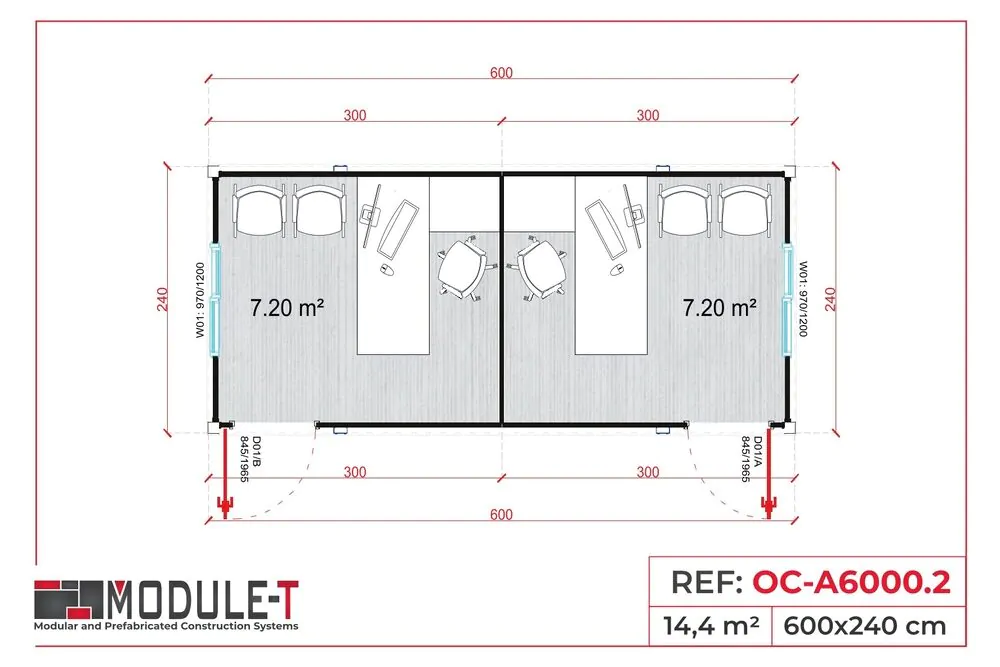 Module-T | Módulo prefabricado