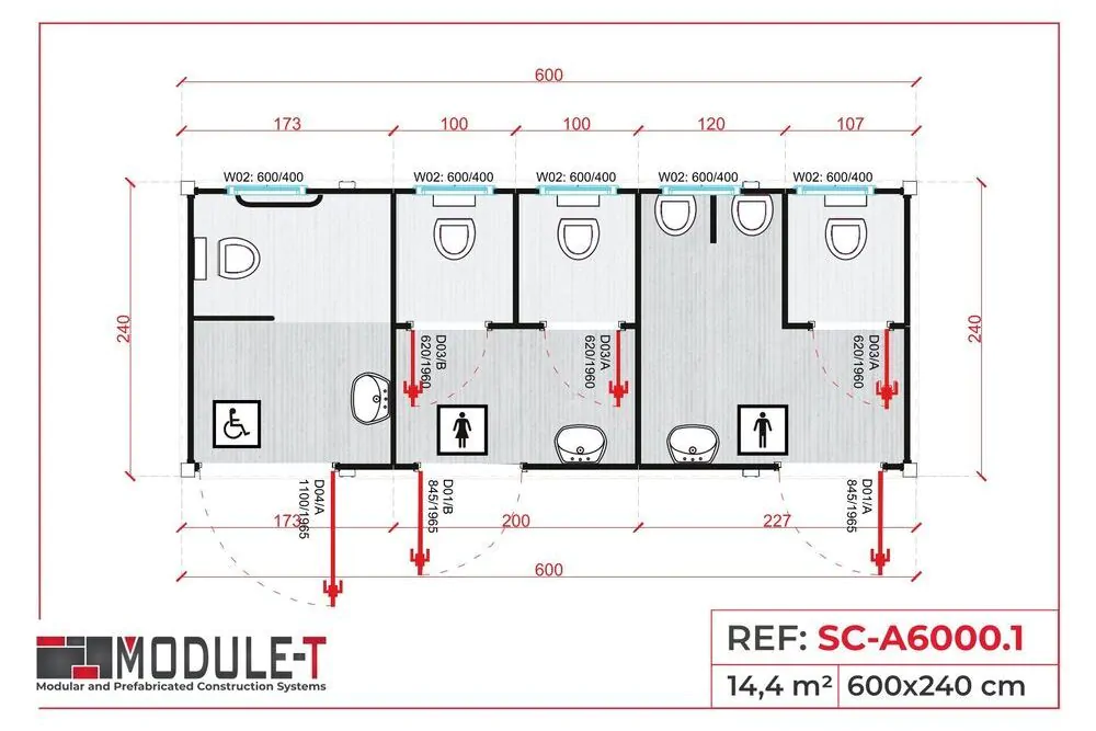 Module-T | Módulo prefabricado