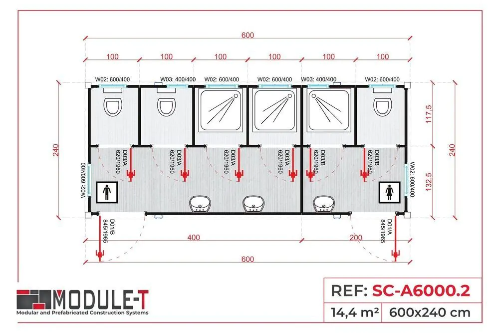 Module-T | Módulo prefabricado