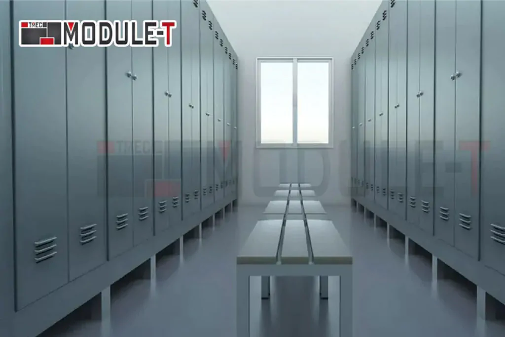 Module-T | Fabricant de conteneur vestiaire temporaire ou durable