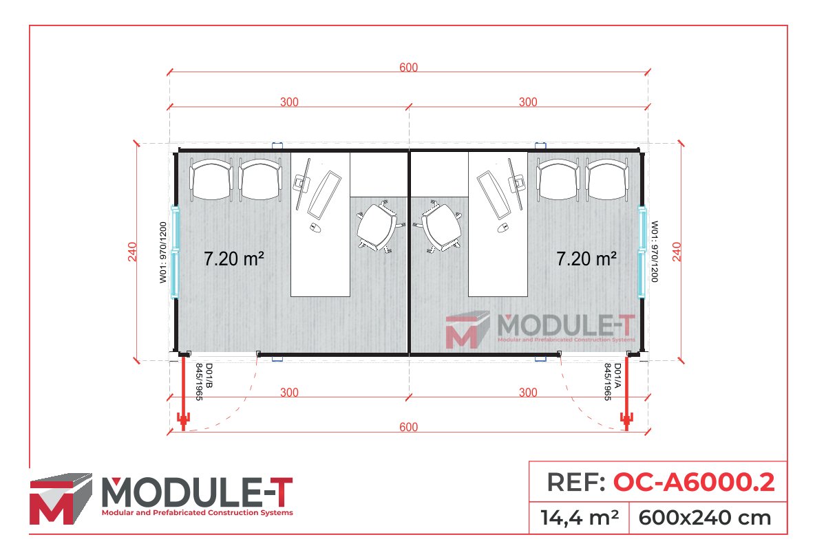 Module-T | Contenedor Oficina