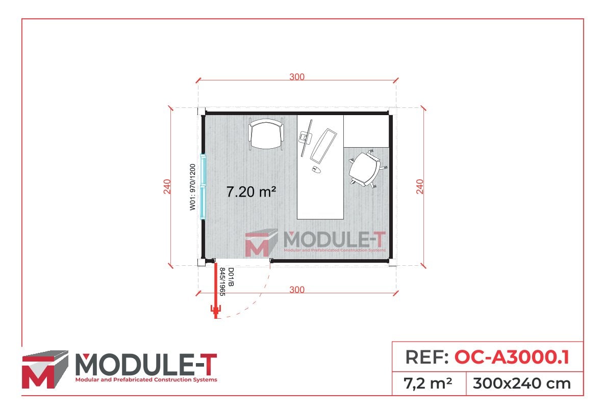 Module-T | Contenedor Oficina